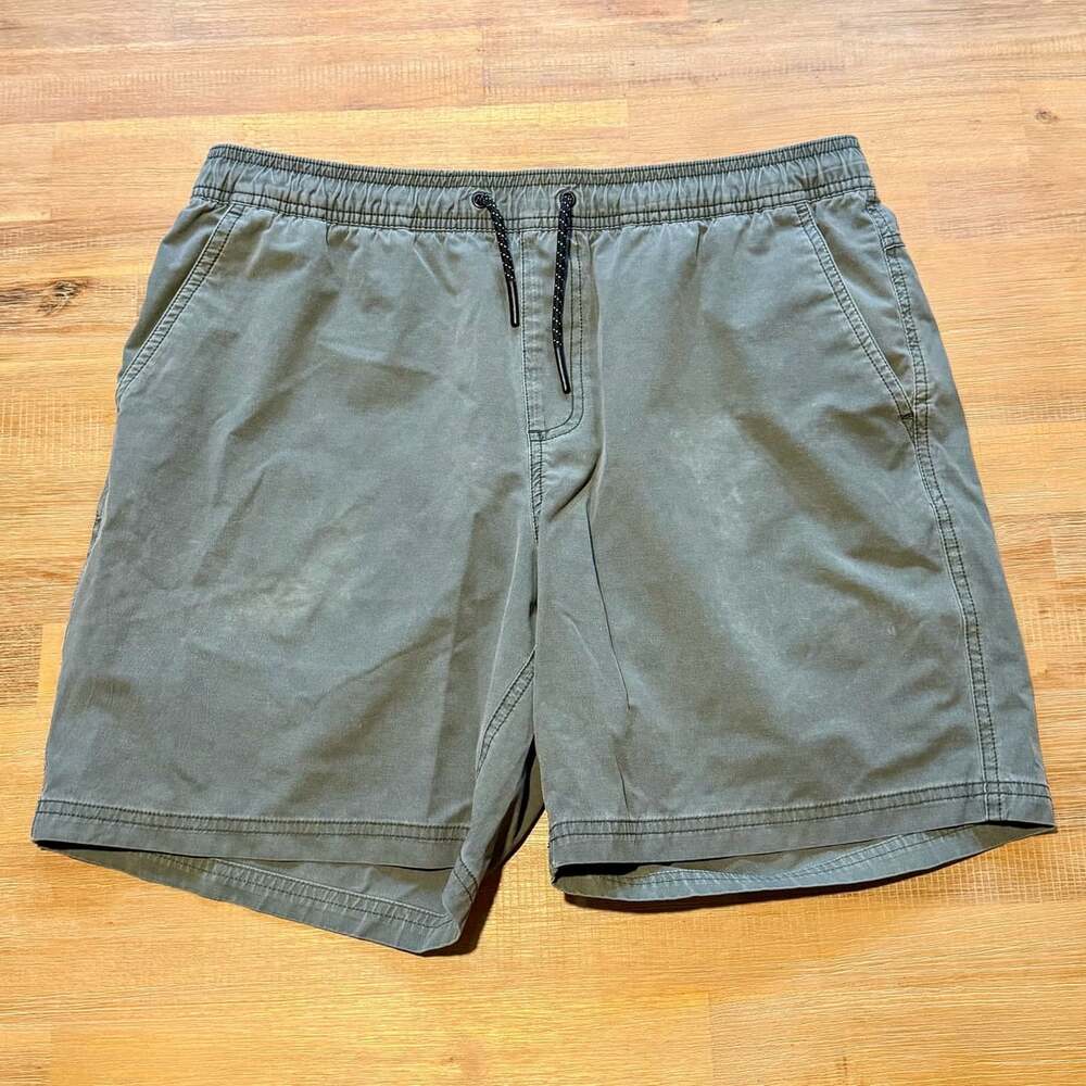 Bearbottom Clothing Green Pull-On Drawstring Volley Shorts Size L